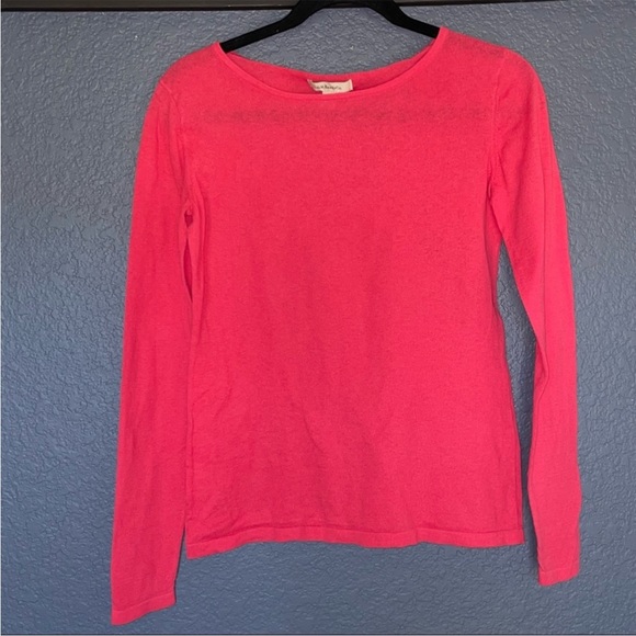 G.H & Boss Co Top women’s size small deep coral long sleeve shirt casual - Picture 4 of 7